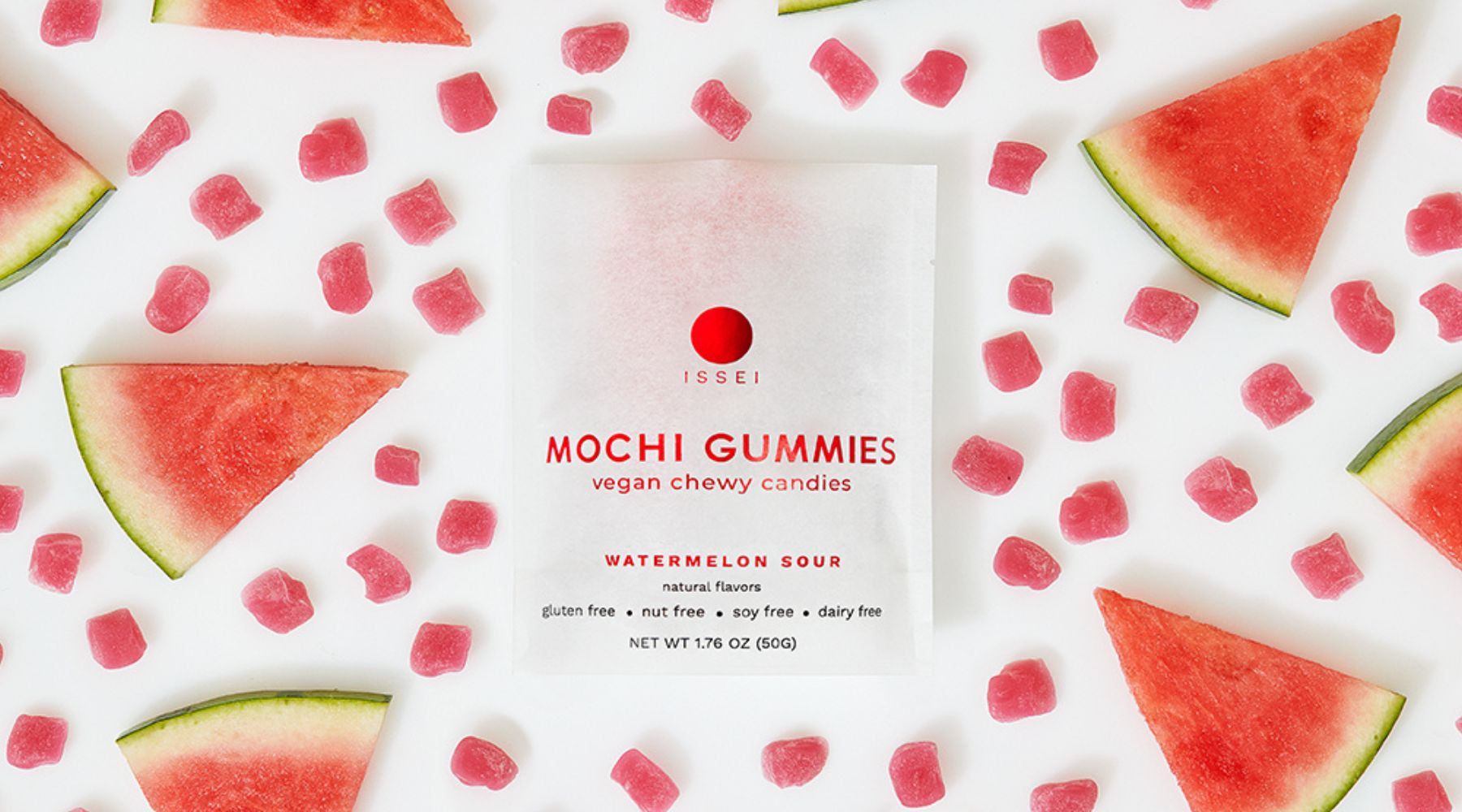 sour watermelon mochi gummies